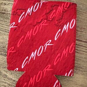 CMOR Mapping Fishing Regular Can Cooler Koozie - Red